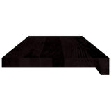 Stair Treads 2 pcs Brown Black 70x30x2 cm Solid Wood Oak 3283802