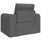 Folding Sofa Bed Dark Grey 98 x 71 x 83 cm Fabric 42030501