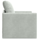 Sofa Bed Light Grey 74 x 77 x 81 cm Velvet 4106612