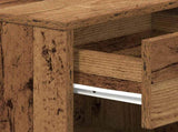 Bedside Cabinets 2 pcs with Drawer Old Wood 39x28x41 cm 858764