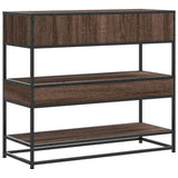 Console Table Brown Oak 90x35x80 cm Engineered Wood 849183