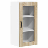 Wall Glass Cabinet LUCCA Sonoma Oak 40 x 31 x 80 cm 884989