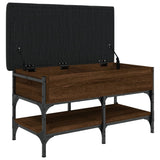 Shoe Bench Brown Oak 82x42x45 cm Engineered Wood 835196