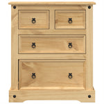 Chest of Drawers Corona 80x43x91 cm Solid Wood Pine 4005670