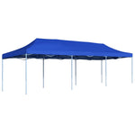 ZNTS Folding Pop-up Party Tent 3x9 m Blue 44977