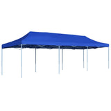 ZNTS Folding Pop-up Party Tent 3x9 m Blue 44977