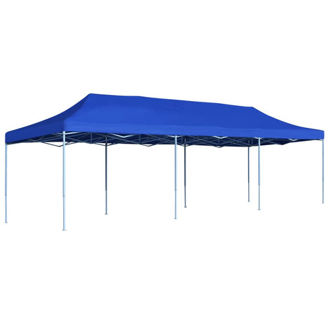 ZNTS Folding Pop-up Party Tent 3x9 m Blue 44977