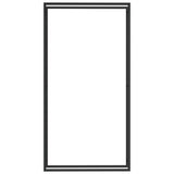 Firewood Rack Matt Black 110x28x214 cm Steel 350311