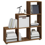 Staircase Bookcase Brown Oak 107 cm Engineered Wood 342608