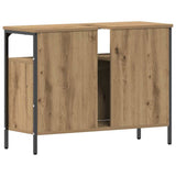 Bathroom Sink Cabinet with Storage Artisan oak 80 x 30 x 60 cm 862236