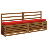2-Piece Bench Cushions VUGHT 2 pcs 100% Polyester Red 950929