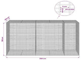 Gabion with 3.5 mm Wire and 5x2.5 cm Mesh 250x100x150 cm 3461975