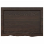 ZNTS Wall Shelf Dark Brown 60x40x cm Treated Solid Wood Oak 363768