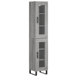 Highboard Grey Sonoma 34.5x34x180 cm Engineered Wood 3199455