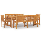 5 Piece Garden Dining Set Solid Wood Teak 3157173