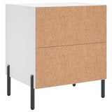 Bedside Cabinet White 40x35x47.5 cm Engineered Wood 827324