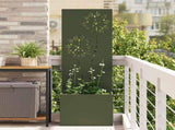 Garden Privacy Screen Olive green 50 x 140 cm Cold-rolled steel 876437
