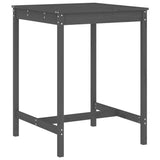 3 Piece Garden Bar Set Grey Solid Wood Pine 3157765