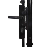 144363 Garden Gate "Woerden" Steel 1,25x4 m Black