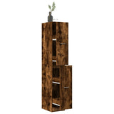 Apothecary Cabinet Smoked Oak 30x41x174,5 cm Engineered Wood 3309631