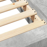 Bed Frame without Mattress Concrete Grey 150x200 cm King Size 3281185