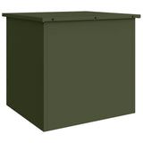 Outdoor Storage Box Olive Green 55 x 50.5 x 50 cm Steel 874577