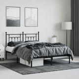 Bed Frame Black Steel 140x190 cm Bed Frame Rectangular 353537