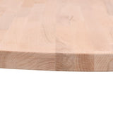 Table Top 70x2.5 cm Round Solid Wood Beech 355917