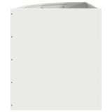 Corner Planter White 45 x 45 x 50 cm Steel 883669