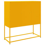Highboard Mustard Yellow 100.5x39x107 cm Steel 846539