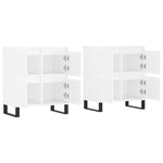 Sideboards 2 pcs High Gloss White Engineered Wood 3190183