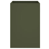 ZNTS Planter Olive Green 52x48x75 cm Steel 841586