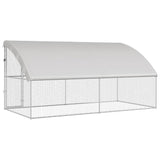 Chicken Cage 2 pcs Silver 400 x 200 x 200 cm Galvanised Steel 3368317