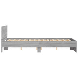 Bed Frame Grey Sonoma Engineered wood Double Adjustable Armrests 3207635