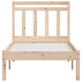 Bed Frame without Mattress Small Single Solid Wood 3100549