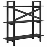Bookshelf Black Oak 100 x 33.5 x 102 cm Engineered Wood 883946