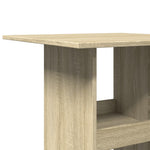 ZNTS Bar Table with Storage Sonoma Oak 60x60x102 cm Engineered Wood 854330