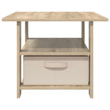 Coffee Table Sonoma Oak 77 x 55 x 42 cm Engineered Wood 8000414
