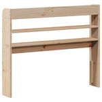 ZNTS Headboard with Shelves 75 cm Solid Wood Pine 850965