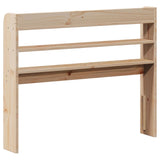 ZNTS Headboard with Shelves 75 cm Solid Wood Pine 850965