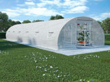 Greenhouse White Polyethylene mesh fabric and galvanised steel 45752