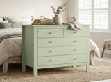 5 Drawer Chest of Drawers, Modern Dresser for Bedroom, Bedside Storage Cabinet, Wide Storage Unit T3398P555135