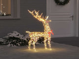 3D Reindeer 140 LEDs Warm white 128 cm PET 42019055