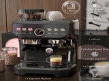 15 Bar Coffee Machine, with Adjustable Grind, Steamer and Accessories T3398P329960