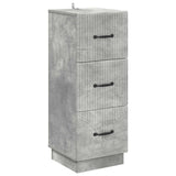 Drawer Cabinet Concrete Grey 33 x 34.5 x 87 cm Engineered Wood 895308