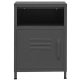 Nightstand Anthracite 35x35x51 cm Steel 336222