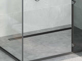 Shower Drain 2-in-1 with 360&deg Siphon Black 100 cm 42015972