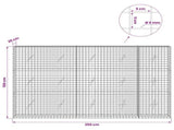 Gabion with 5 mm Wire and 5x5 cm Mesh 250x20x150 cm 3464087