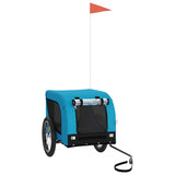 Pet Bike Trailer Blue and Black Oxford Fabric and Iron 94002