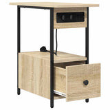 Bedside Cabinet Sonoma Oak 60 x 30 x 61 cm Engineered Wood 859596